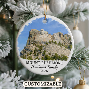 Personalisierter Mount-Rushmore-Schmuck, South Dak Keramik Ornament