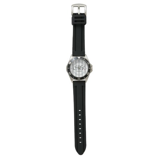 Personalisierter Mr. Husband Klicken Sie für kunde Armbanduhr (Flach)