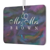 Personalisierter Mr. & Mrs. Autolufterfrischer (Links)