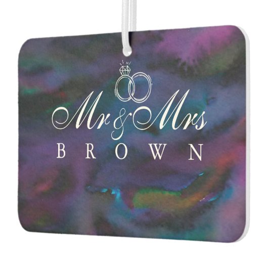Personalisierter Mr. & Mrs. Autolufterfrischer (Links)
