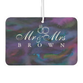 Personalisierter Mr. & Mrs. Autolufterfrischer (Vorderseite)