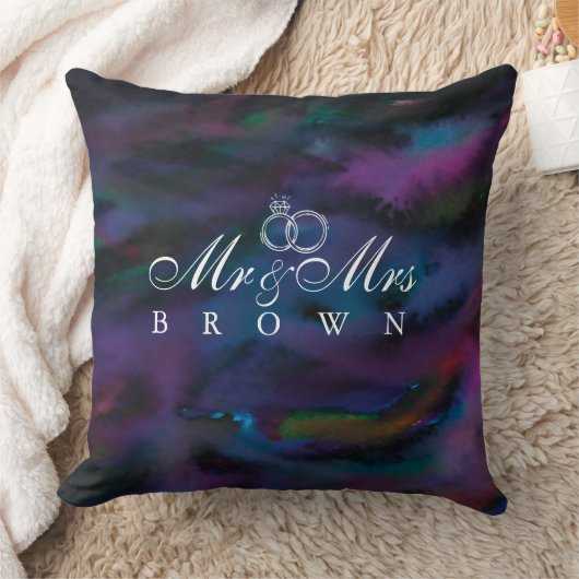 Personalisierter Mr. & Mrs. Kissen (Decke)