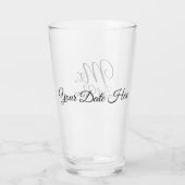 Personalisierter Mr./Ms./Mx/Dr. Pint Glass Glas (Rückseite)