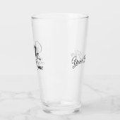 Personalisierter Mr./Ms./Mx/Dr. Pint Glass Glas (Links)