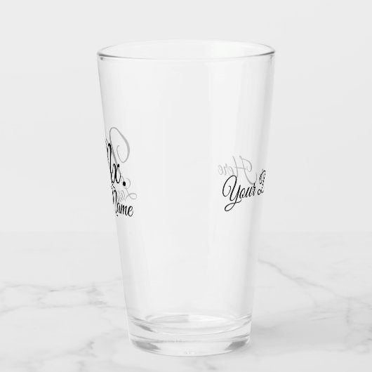 Personalisierter Mr./Ms./Mx/Dr. Pint Glass Glas (Links)