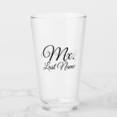 Personalisierter Mr./Ms./Mx/Dr. Pint Glass Glas (Vorderseite)