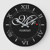 Personalisierter Mr. on a Große Wanduhr (Vorderseite)
