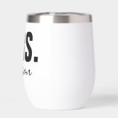 Personalisierter MRS-Name Wedding Newlywed (Rückseite)