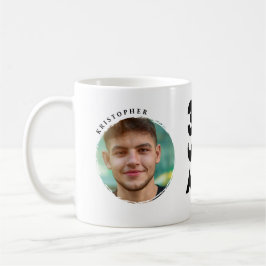 Personalisierter Mug 30. Geburtstag 2 Präno-Fotos Kaffeetasse