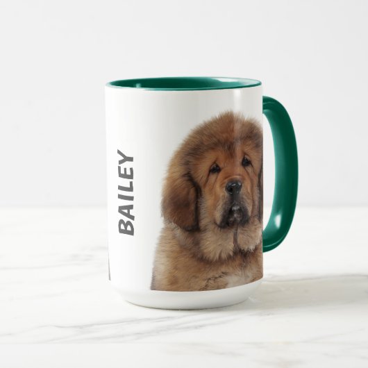personalisierter Mug der tibetischen Mastiff Tasse (VorderseiteRechts)