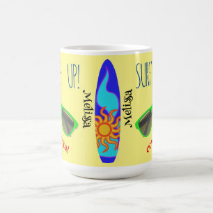 Personalisierter Multicolor Surf's Up Classic Coff Kaffeetasse