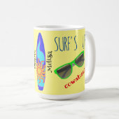 Personalisierter Multicolor Surf's Up Classic Coff Kaffeetasse (VorderseiteRechts)