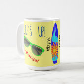 Personalisierter Multicolor Surf's Up Classic Coff Kaffeetasse (Vorderseite Links)