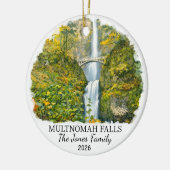 Personalisierter Multnomah Falls Weihnachtsschmuck (Links)