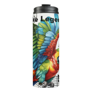 Personalisierter Musical Parrot Tumbler Thermosbecher