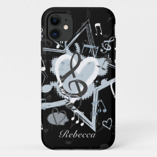 Personalisierter musikalischer Stern merkt Case-Mate iPhone Hülle