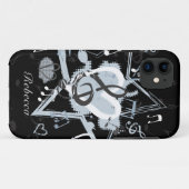 Personalisierter musikalischer Stern merkt Case-Mate iPhone Hülle (Rückseite (Horizontal))