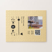 Personalisierter Musikplayer Liebespaar QR-Code Te Puzzle (Horizontal)