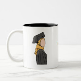 Personalisierter muslimischer Absolventenbecher Zweifarbige Tasse