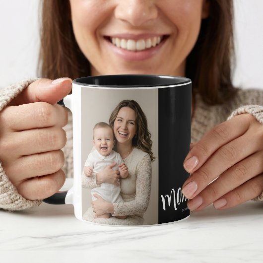 Personalisierter Mutter-Foto-Jahr-Established-Kaff Tasse
