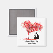 Personalisierter Mutter & Tochter Liebe Magnet (Vorderseite/Rückseite)