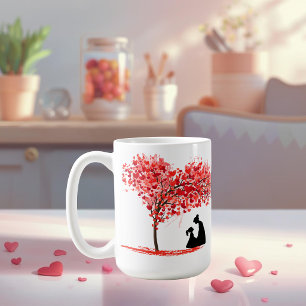 Personalisierter Mutter & Tochter Liebestasse Kaffeetasse