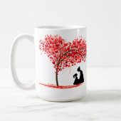 Personalisierter Mutter & Tochter Liebestasse Kaffeetasse (Links)