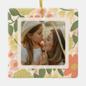 Personalisierter Mutter-Tochter-Schmuck  Keramikornament (Vorderseite)