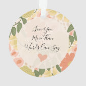 Personalisierter Mutter-Tochter-Schmuck Ornament (Rückseite)