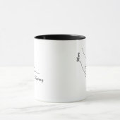 Personalisierter Mutter-und-Kind-Linienkunst-Beche Tasse (Zentrum)