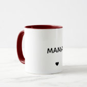 Personalisierter Mutterbecher mit Namen der Kinder Tasse (Vorderseite Links)