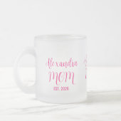 Personalisierter Muttername Established Pink Schri Mattglastasse (Links)