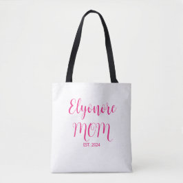 Personalisierter Muttername Gründungsdatum Pink Sc Tasche