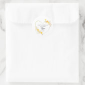 Personalisierter Muttername Muttertag Florales Her Runder Aufkleber (Tasche)