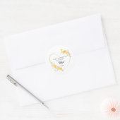 Personalisierter Muttername Muttertag Florales Her Runder Aufkleber (Umschlag)