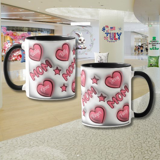 Personalisierter Muttertag "3D-Effekt" Tasse