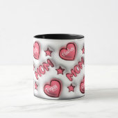Personalisierter Muttertag "3D-Effekt" Tasse (Zentrum)