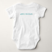 Personalisierter Muttertag Baby Strampler (Rückseite)