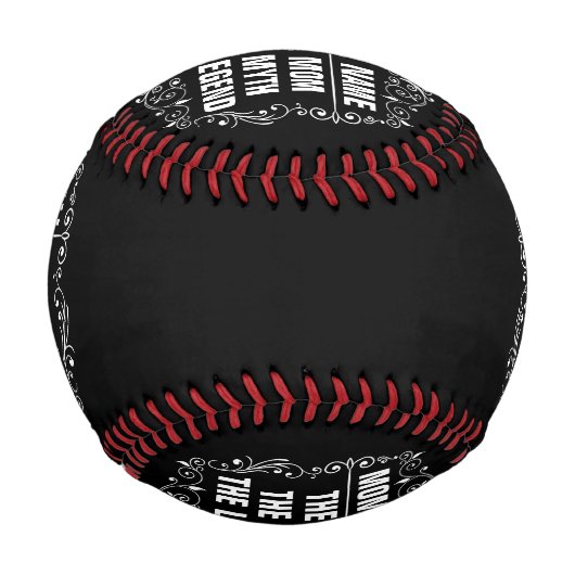 Personalisierter Muttertag Baseball (Rückseite)