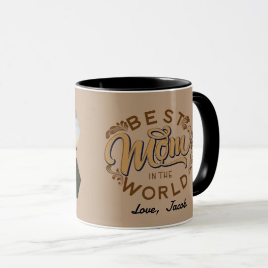 Personalisierter Muttertag/ Beste MAMA je Tasse (VorderseiteRechts)