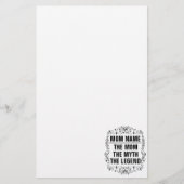 Personalisierter Muttertag Briefpapier (Vorderseite)