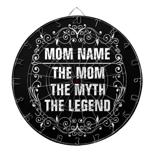 Personalisierter Muttertag Dartscheibe (vorne)