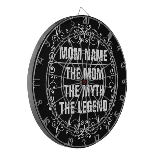 Personalisierter Muttertag Dartscheibe (Vorderseite Links)