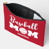 Personalisierter Muttertag der Baseball-Mama Zubehörtasche (Offen)