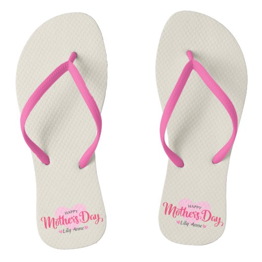 Personalisierter Muttertag | Flip Flops Badesandalen (Fußbett)