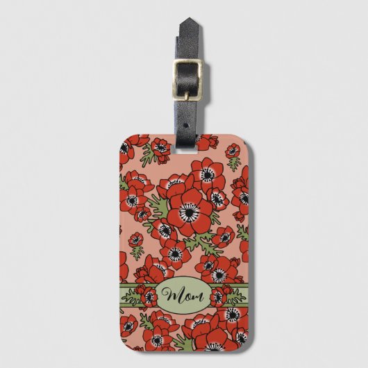 Personalisierter Muttertag Gepäckanhänger (Vorderseite Vertikal)