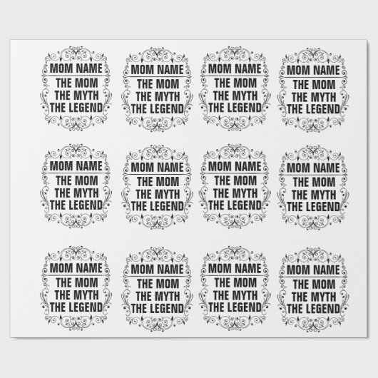 Personalisierter Muttertag Geschenkpapier (Flach)