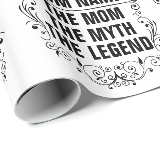 Personalisierter Muttertag Geschenkpapier (Rolleneckpunkt)