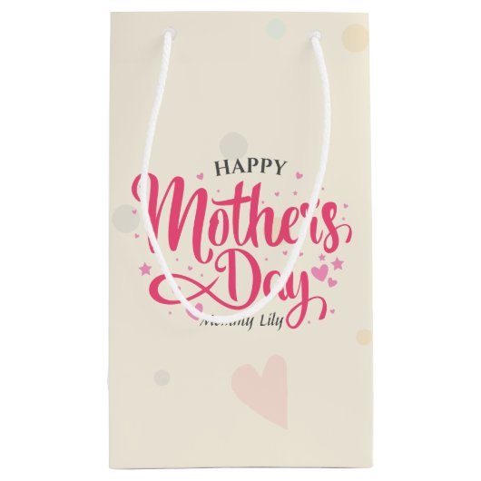 Personalisierter Muttertag | Geschenktüte (Rückseite)