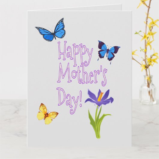 Personalisierter Muttertag Karte (Gelbe Blume)